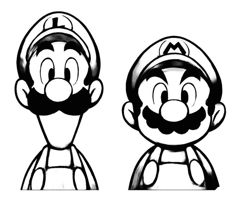 800x672 Sketch Of Mario And Luigi Photo By Demon Yoshi Photobucket - Mario Bros Sketch