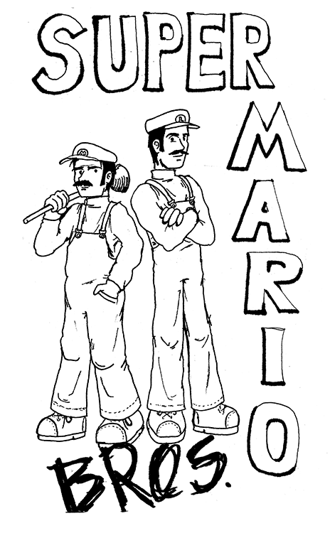 464x750 Super Mario Bros. Sketch Air Theremin - Mario Bros Sketch