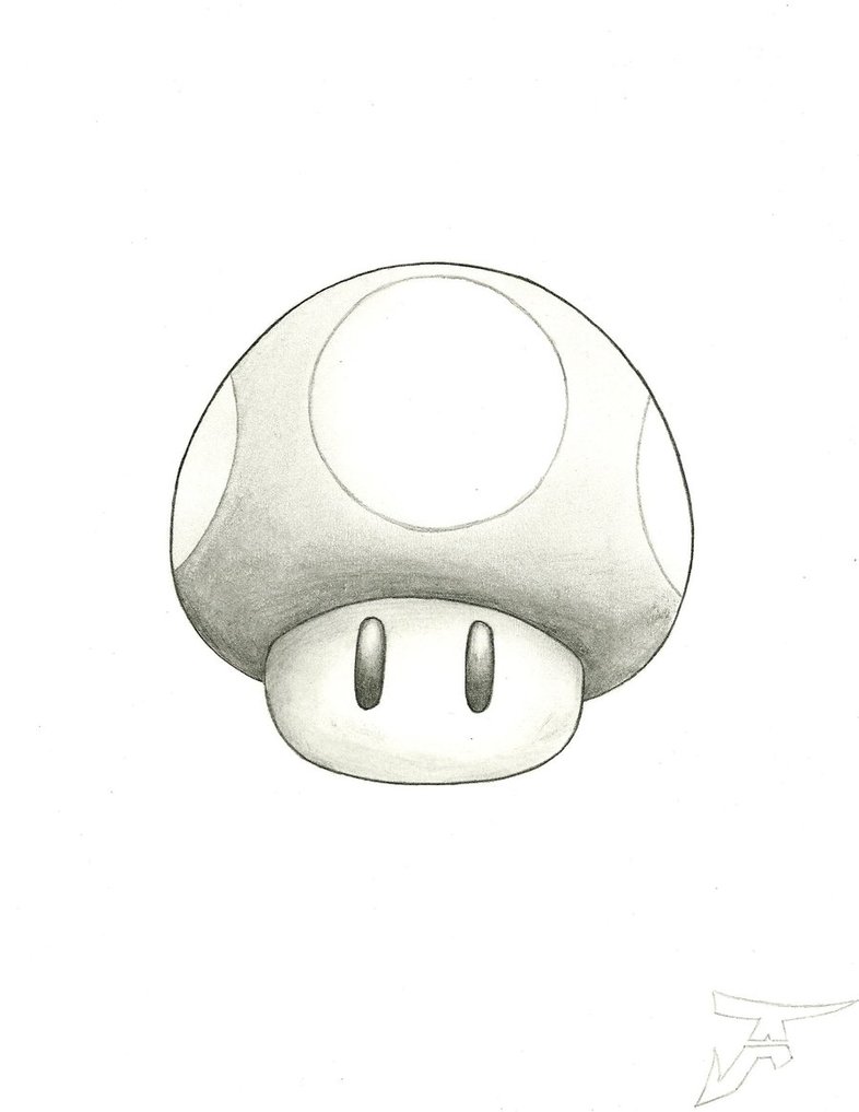 786x1017 Mario Power Up By Altsy - Mario Mushroom Sketch