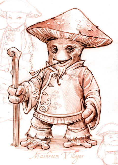 479x666 Sketchbook Mario Monster Redesigns (Update October 25) - Mario Mushroom Sketch