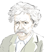 180x210 Famous Bipolar People - Mark Twain Sketches