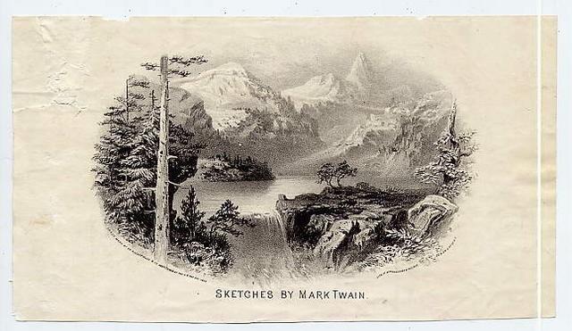 640x371 Sketches By Mark Twaincigar Box Label1877aschermann - Mark Twain Sketches