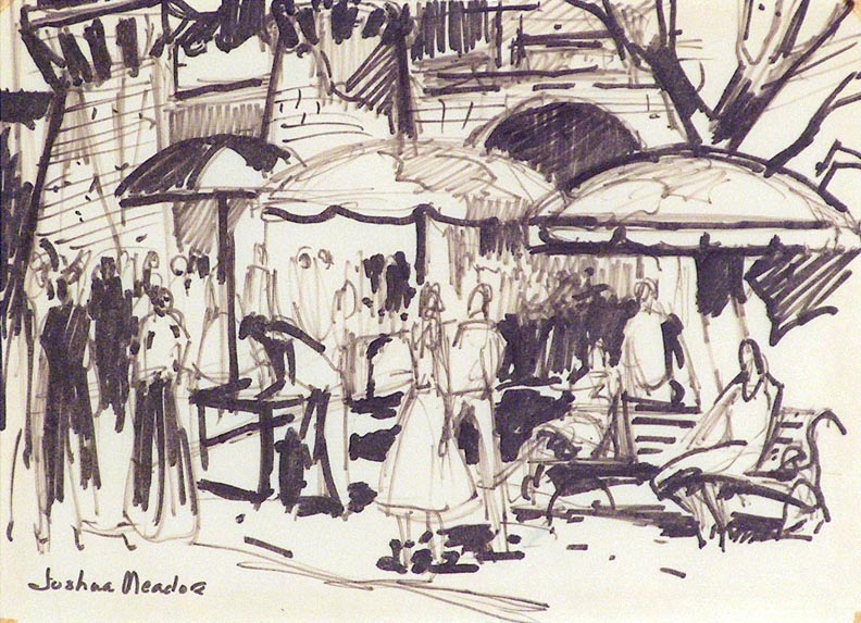792x573 Joshua Meador Sketch Outdoor Market - Market Sketch