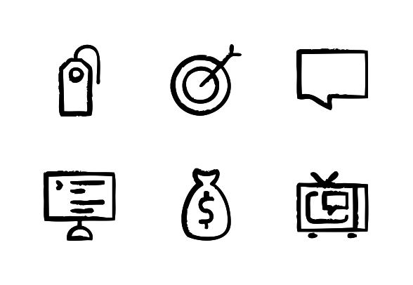 588x406 Marketing (Sketch) Icons By Ralf Schmitzer Graphics - Marketing Sketch