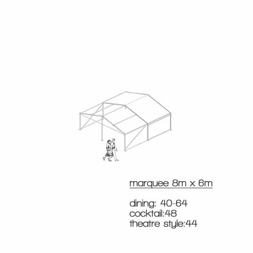 500x500 8m X 6m Marquees For Hire - Marquee Sketch
