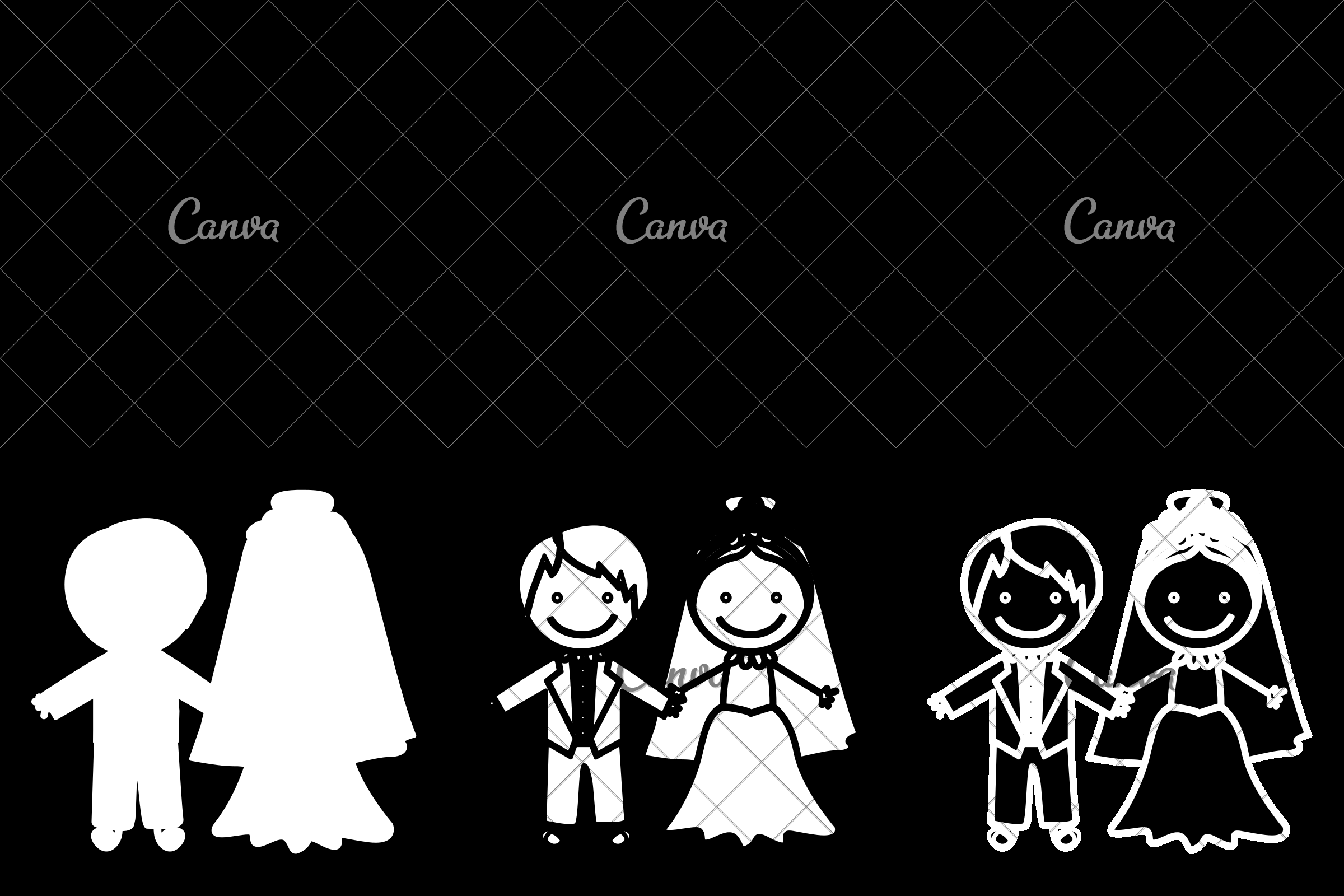 2400x1600 Sketch Silhouette Married Couple Icon - Married Couple Sketch