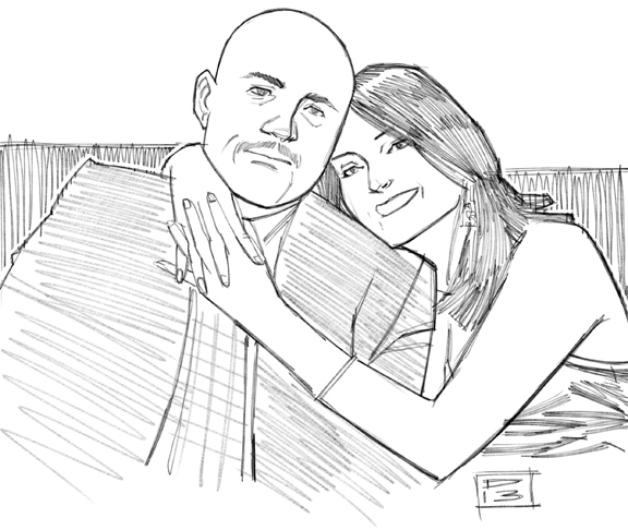576x486 Esther Getting Married Sketch Illustrationampdesign - Married Sketch