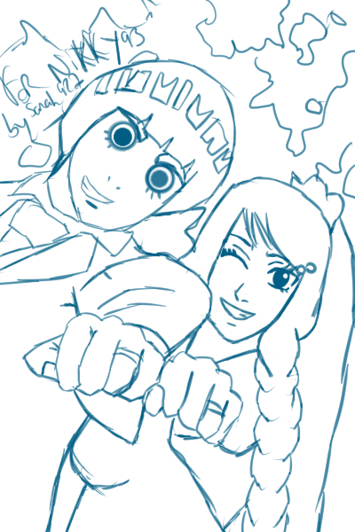 400x600 Sketch Rock Lee And Yakumo Married By Sarah927artworks - Married Sketch