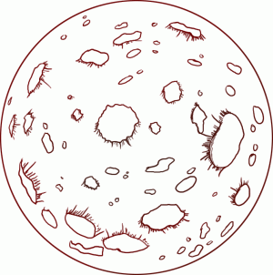 300x302 How To Draw Mars, Step By Step, Outer Space, Landmarks Amp Places - Mars Sketch