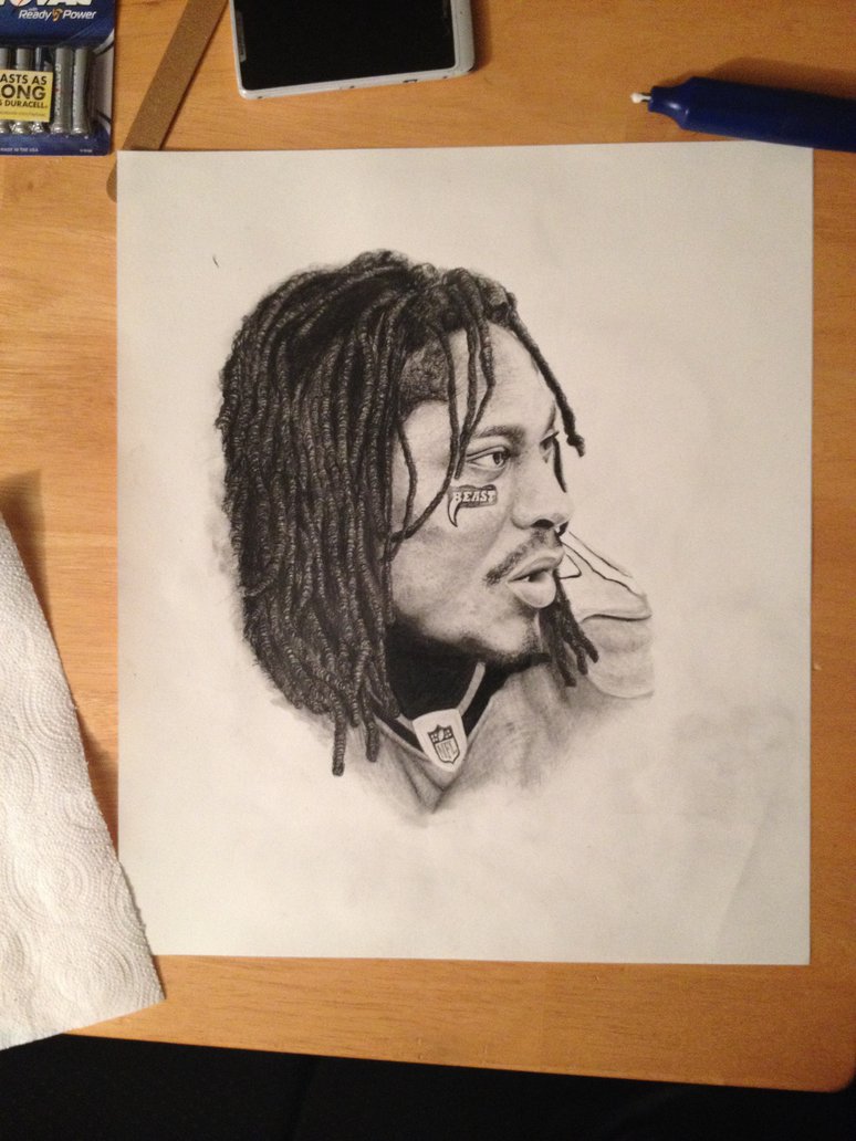 774x1032 Marshawn Lynch Finished By Beamed24 - Marshawn Lynch Sketch