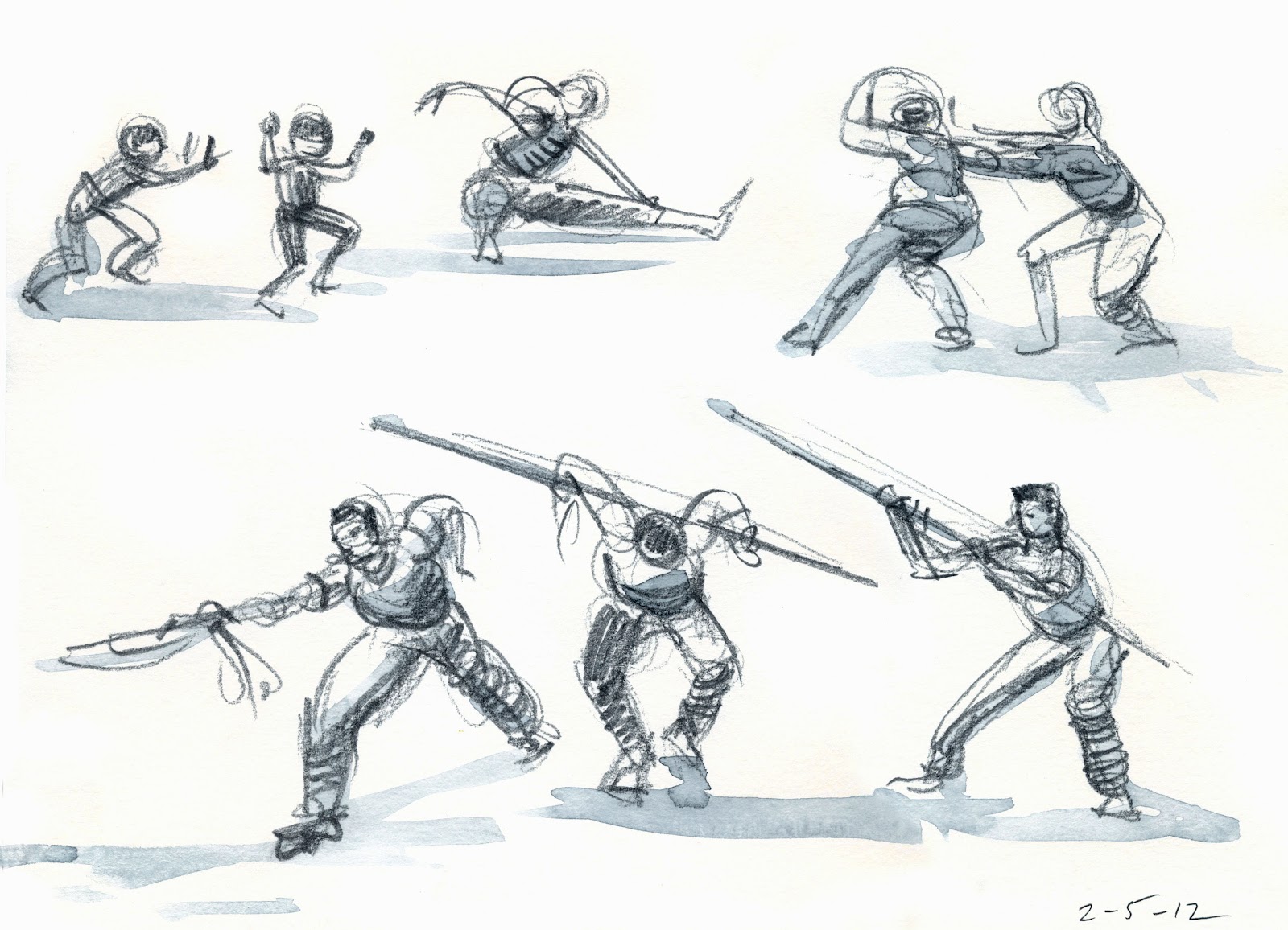 1600x1156 Works In Progress...people Sketching - Martial Arts Sketches