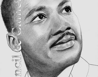 340x270 Martin Luther King Jr Etsy - Martin Luther King Jr Sketch