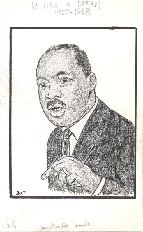 491x796 On This Day In West Virginia History - Martin Luther King Jr Sketch
