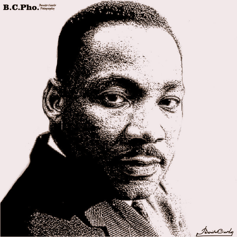 800x800 Sketch 33 Martin Luther King Portrait B.c.pho. Tography - Martin Luther King Jr Sketch
