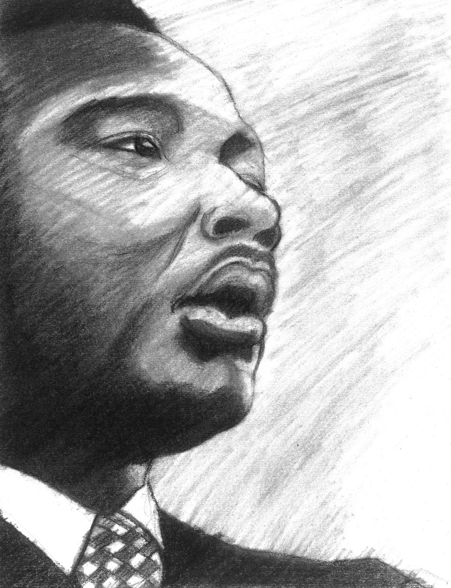 900x1174 So Ill - Martin Luther King Jr Sketch