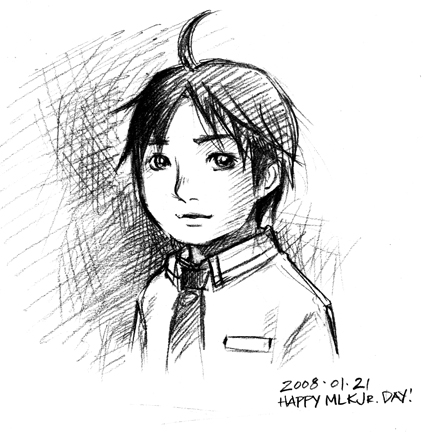 425x432 Cute Comics - Martin Luther King Jr Sketch