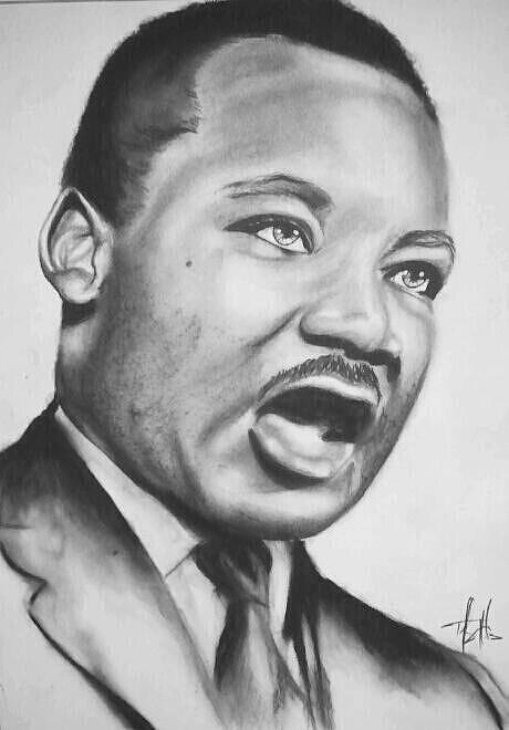 460x660 Dr. Martin Luther King Jr Drawing By Kipani Joi - Martin Luther King Jr Sketch