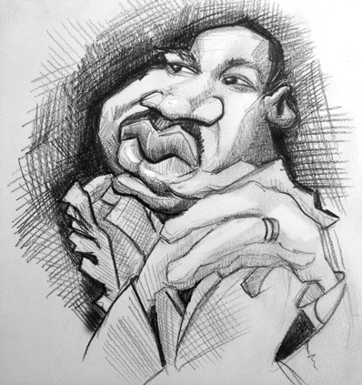 398x423 Martin Luther King Jr Sketch By Doodleartstudios - Martin Luther King Sketch