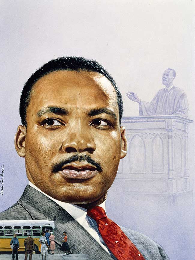 650x868 Martin Luther King Jr. National Portrait Gallery - Martin Luther King Sketch