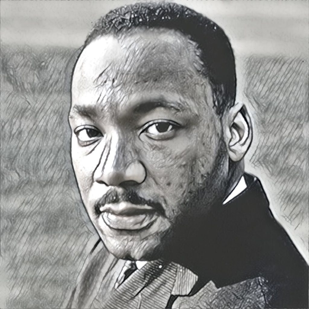 Martin Luther King Sketch at PaintingValley.com | Explore collection of