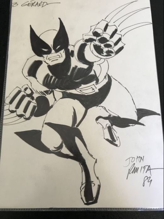 525x700 Original Sketch Of Wolverine By John Romita Sr - Marvel Sketch
