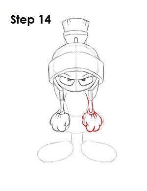300x388 Looney Tunes - Marvin The Martian Sketch