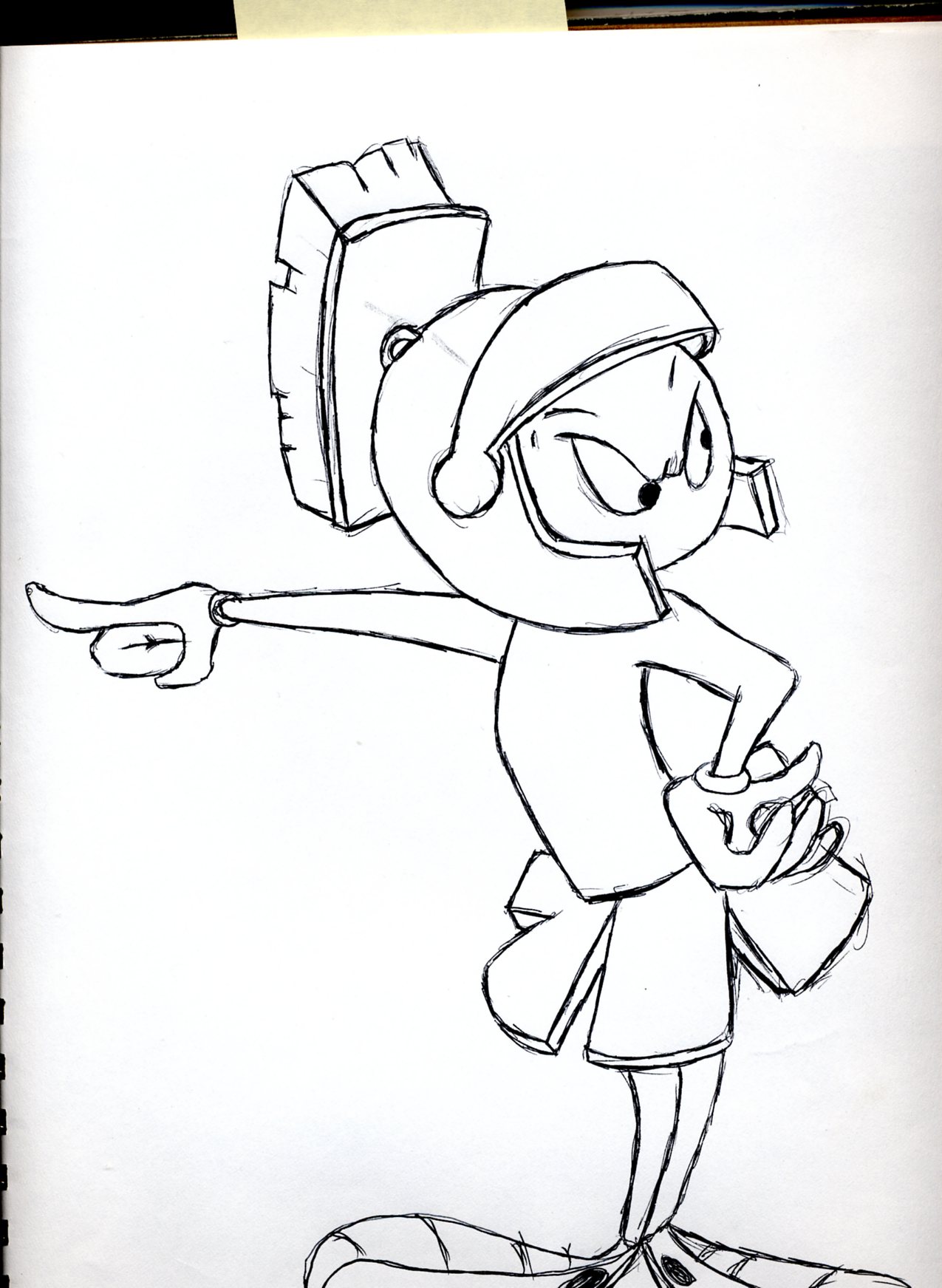 1275x1743 Marvin The Martian By The Bound Phoenix - Marvin The Martian Sketch