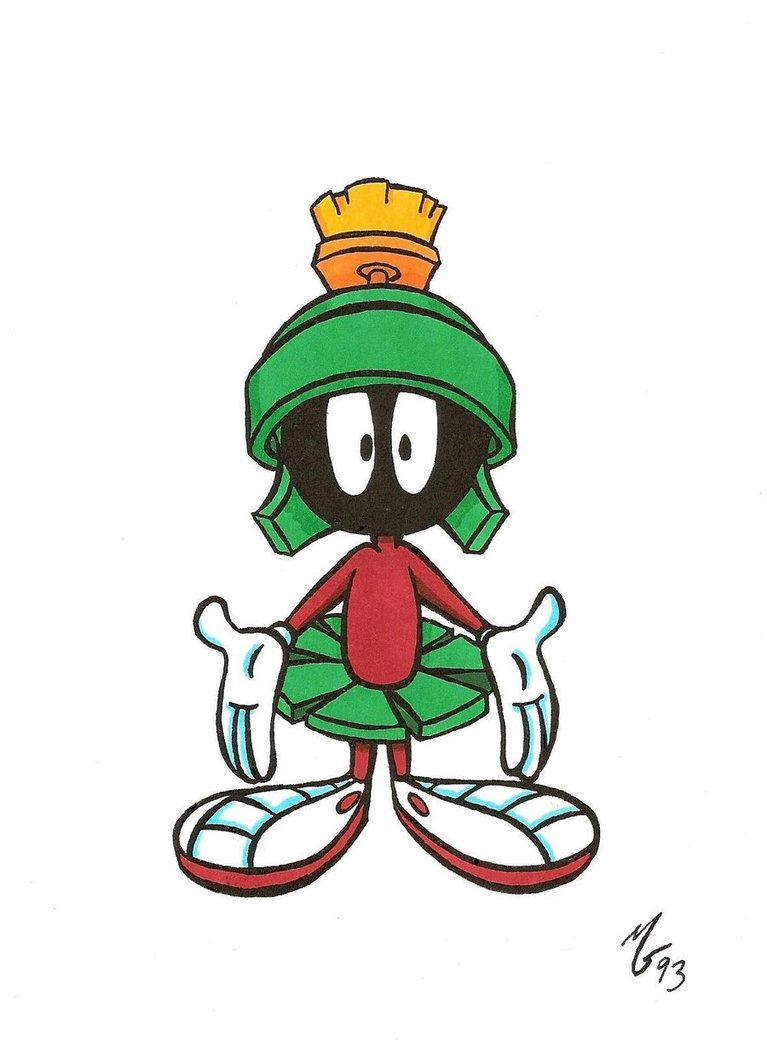 Marvin The Martian Sketch at PaintingValley.com | Explore collection of ...