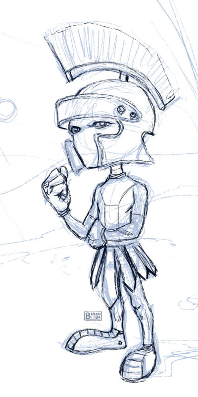 400x800 Marvin The Martian Sketch By Biram Ba - Marvin The Martian Sketch