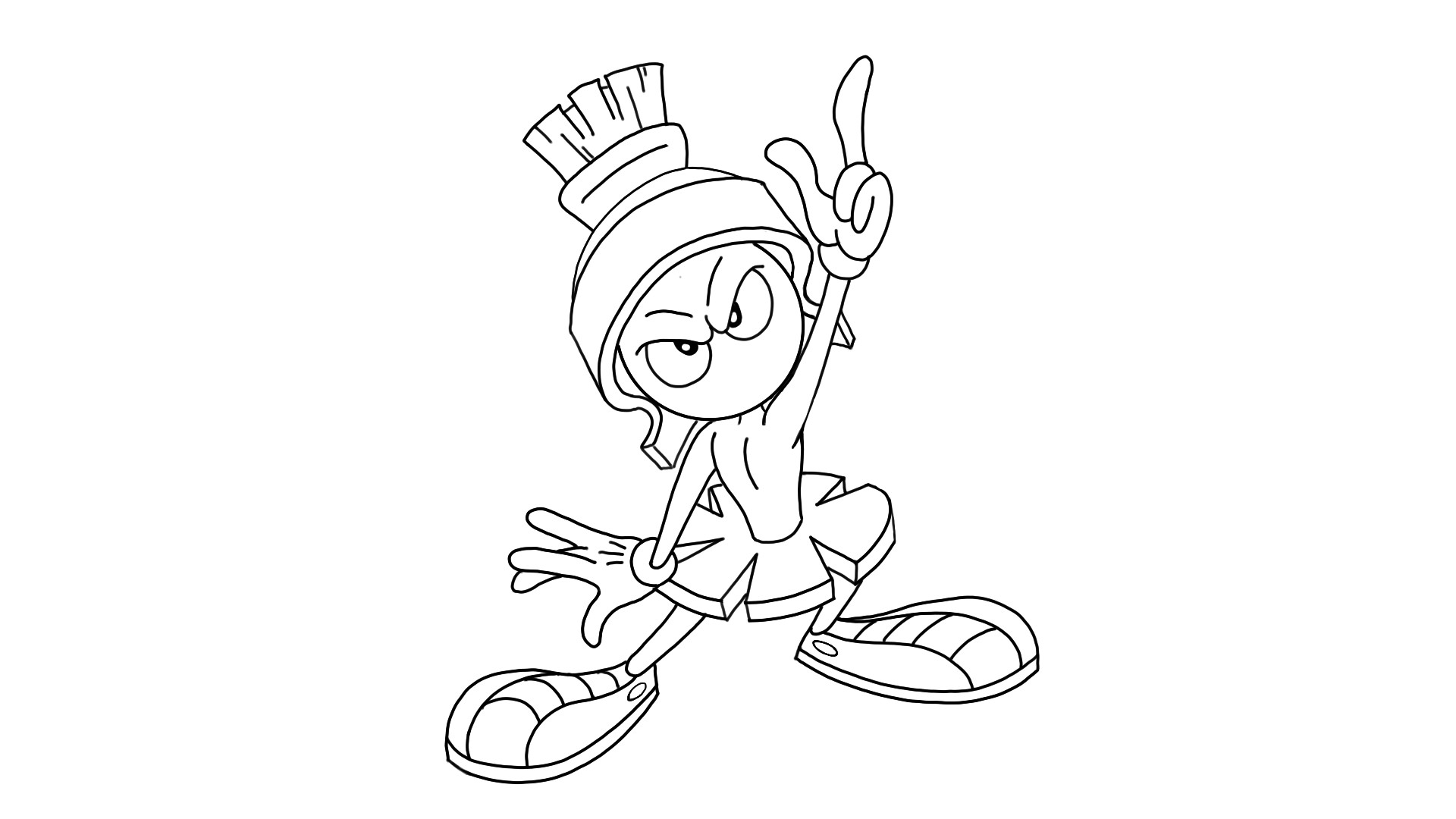 1920x1080 Artstation - Marvin The Martian Sketch