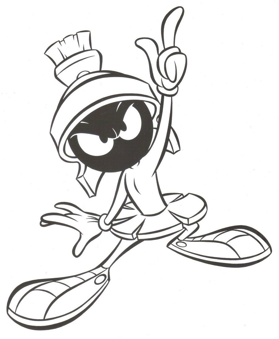 900x1096 Looney Tunes Marvin The Martian Cartoons Marvin - Marvin The Martian Sketch
