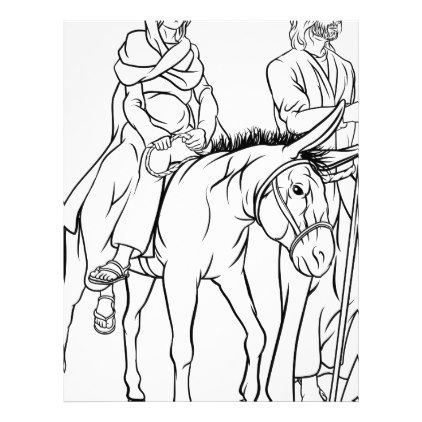 422x422 Nativity Mary And Joseph Christmas Illustration Letterhead - Mary And Joseph Sketch
