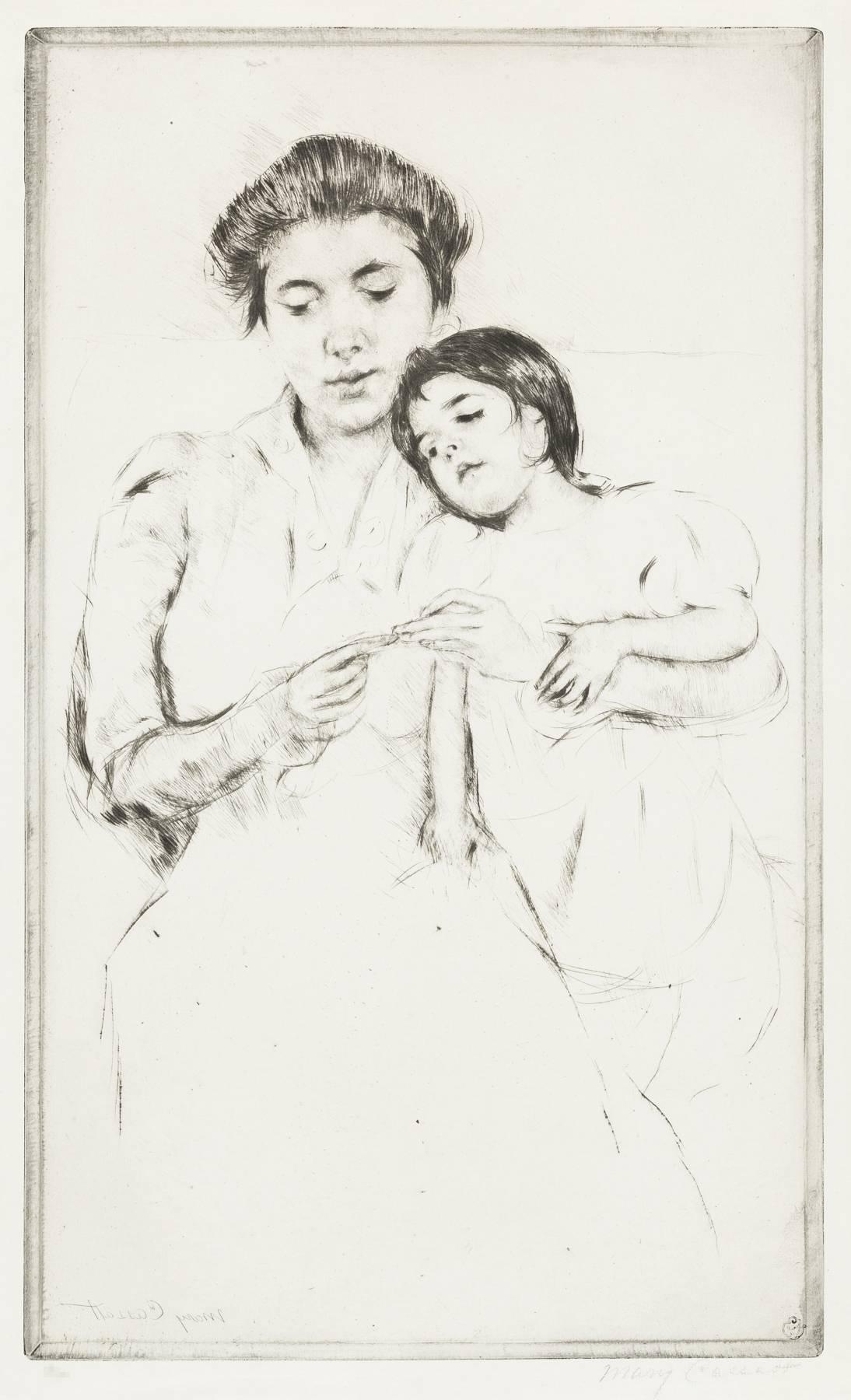 1094x1800 Mary Cassatt Art - Mary Cassatt Sketches