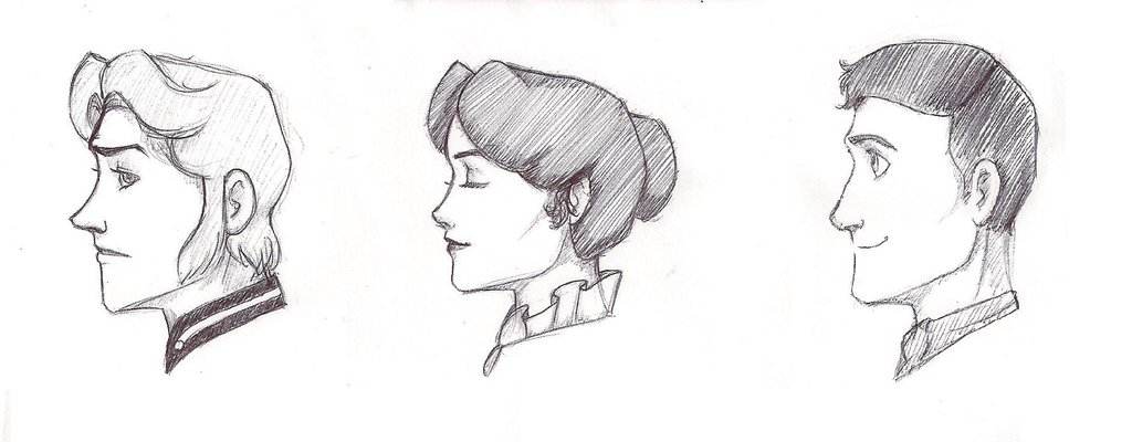 1024x400 Prince Hans, Mary Poppins, Bert Profile Sketches By Uberwekkness - Mary Poppins Sketch