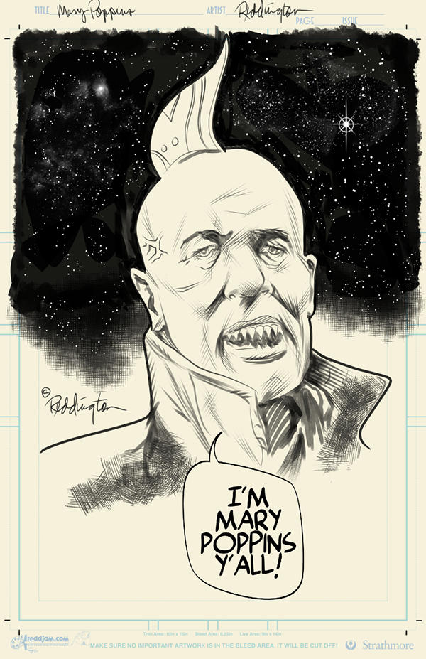 600x927 Sketch Lottery! Mary Poppins By Jim Reddington - Mary Sketch