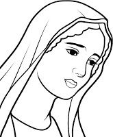 165x200 Welcome Art Line Drawing ~ How To Draw Mary (Virgin Mary - Mary Sketch