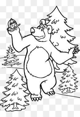260x380 Masha And The Bear Png Amp Masha And The Bear Transparent Clipart - Masha And The Bear Sketch