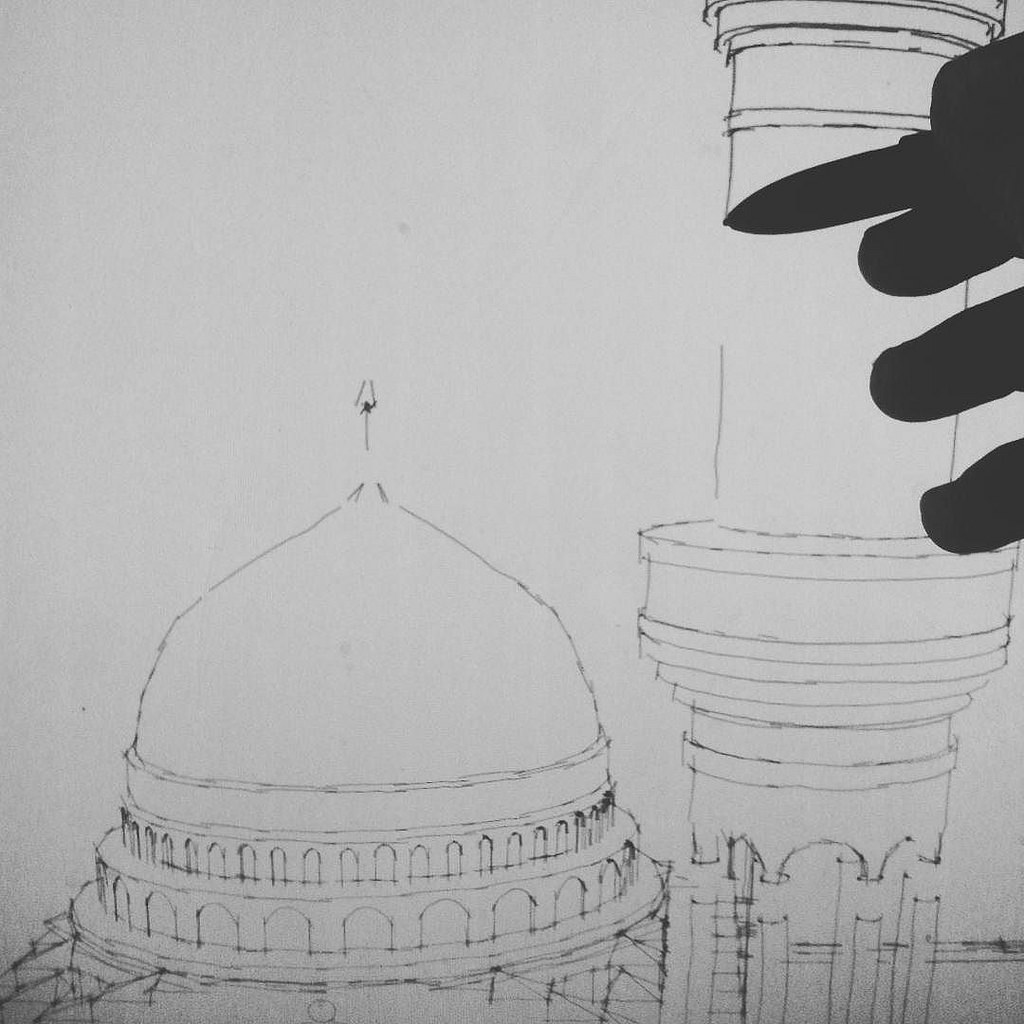 1024x1024 Working On Masjid Concept..) - Masjid Sketch
