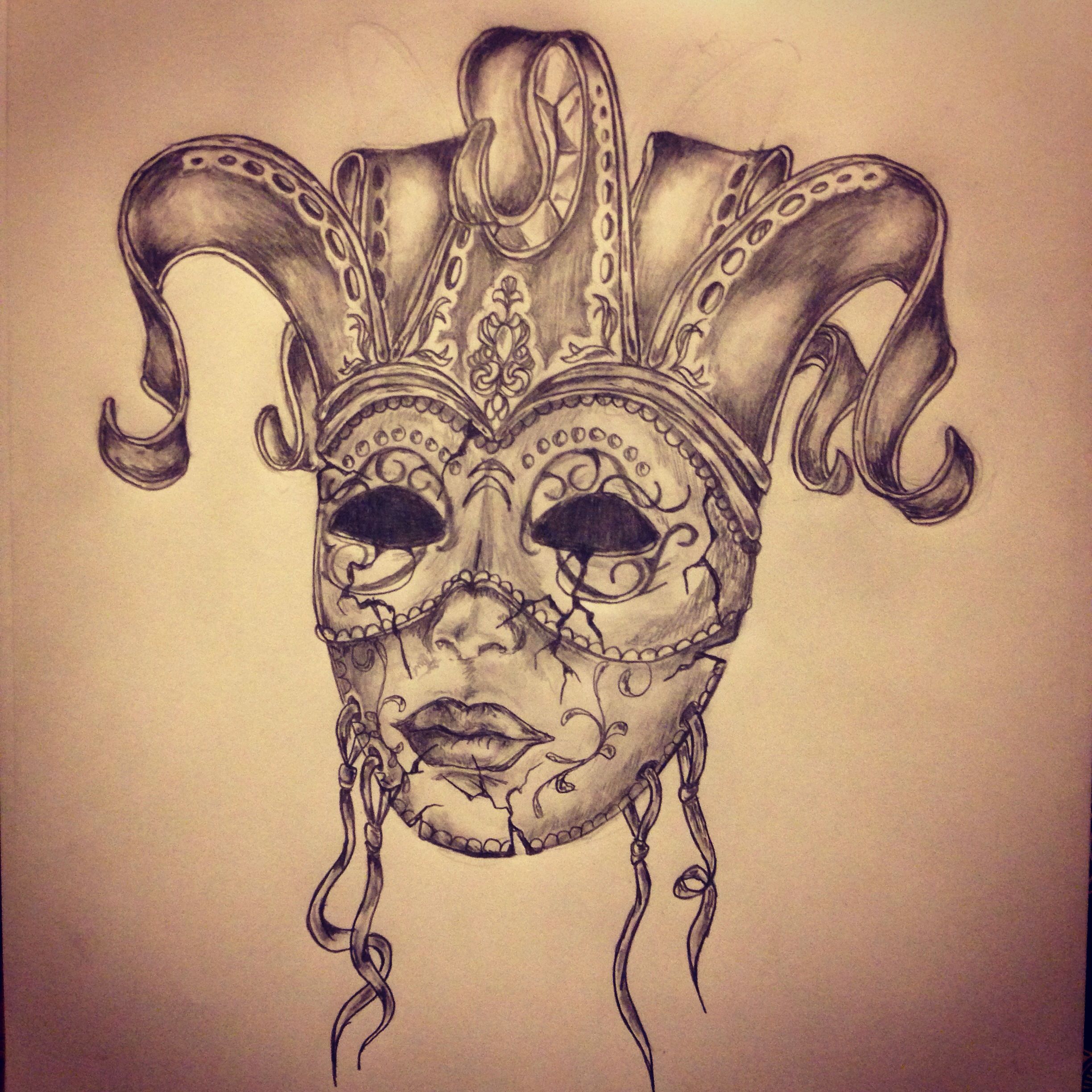 2448x2448 Carnival Mask Tattoo Sketch By - Masquerade Mask Sketch