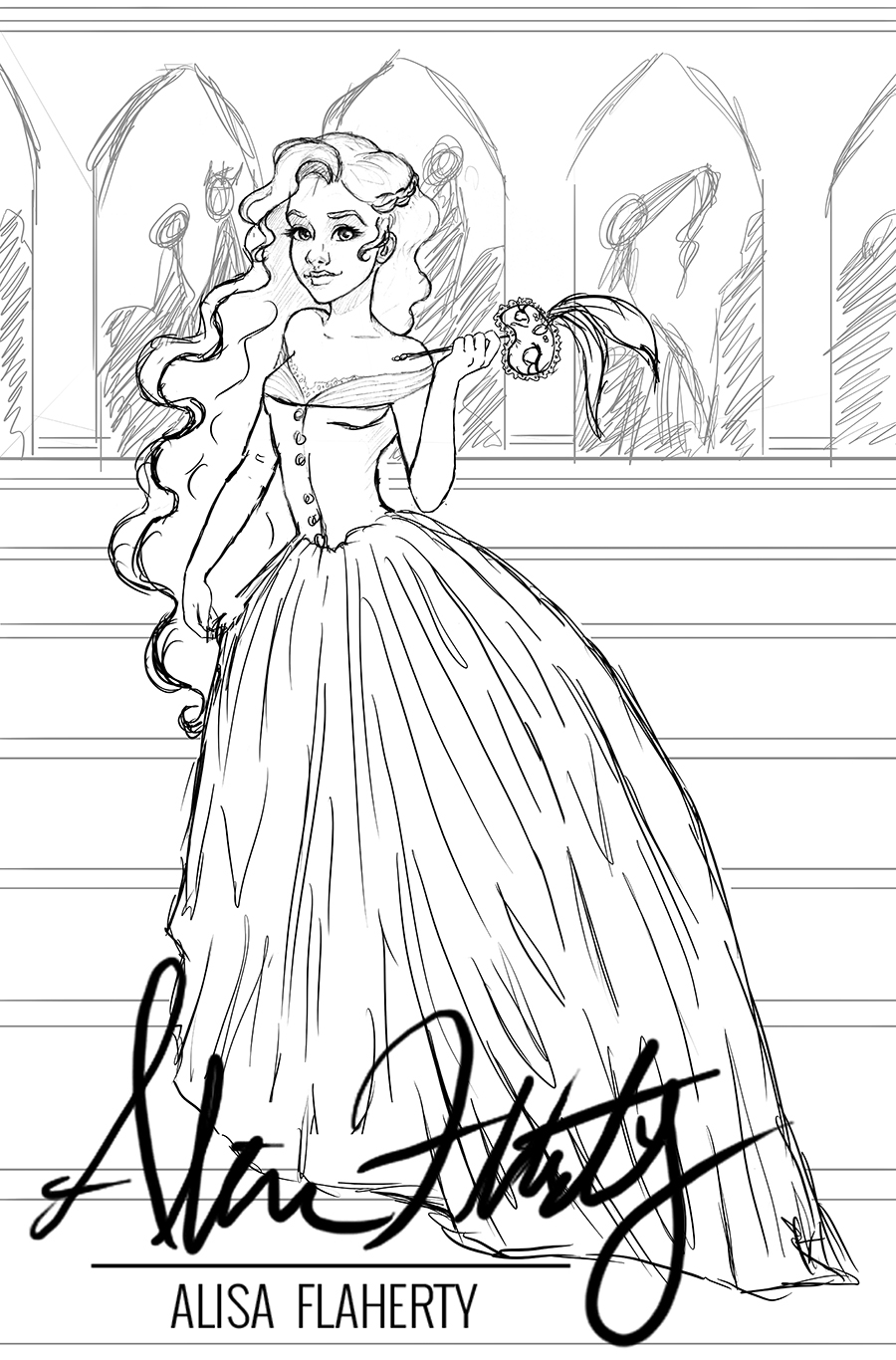 900x1366 Masquerade Sketch - Masquerade Sketch