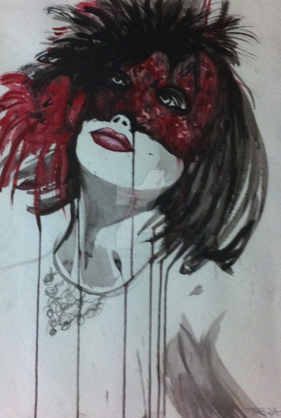 900x1336 Masquerade Sketch By Art By Trina - Masquerade Sketch