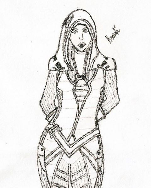 480x600 Mass Effect - Mass Effect Sketch