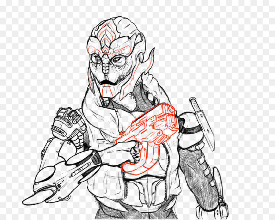 900x720 Mass Effect 3 Drawing Fan Art Sketch - Mass Effect Sketch