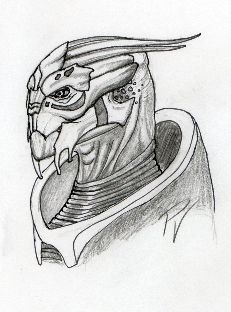 770x1037 Mass Effect Art Sketch - Mass Effect Sketch