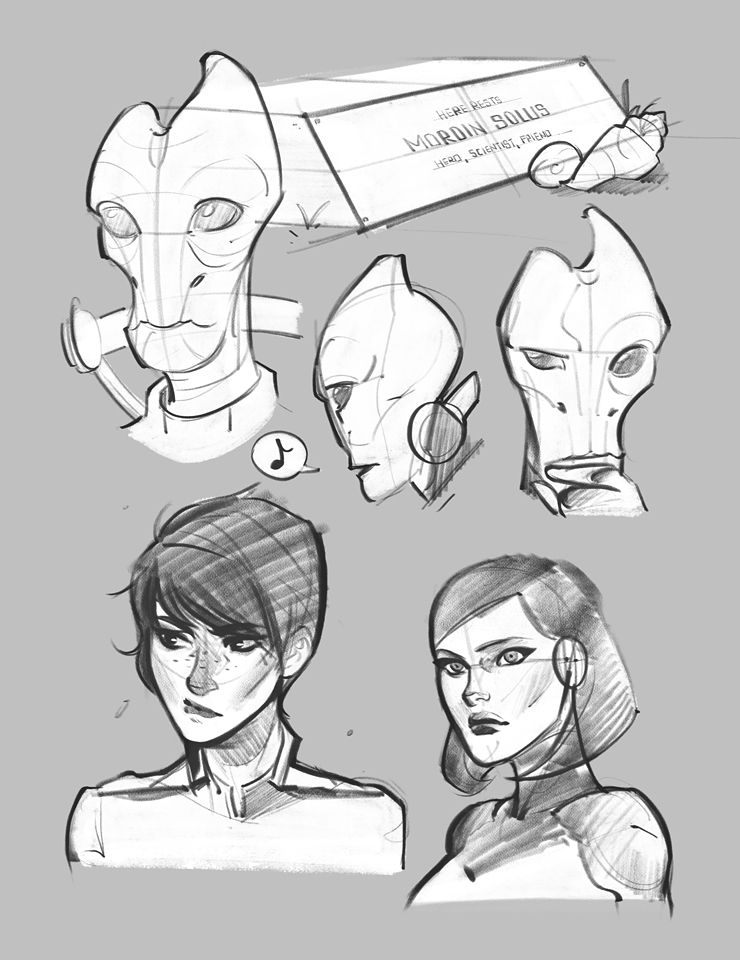 Mass Effect Sketch at PaintingValley.com | Explore collection of Mass ...