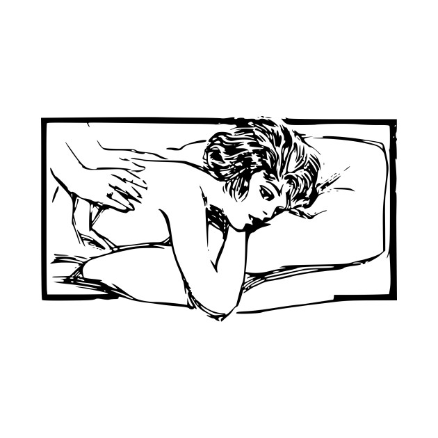 630x630 Limited Edition. Exclusive Woman Gets A Massage - Massage Sketch
