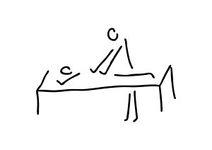300x212 Massage Drawings Fine Art America - Massage Sketch