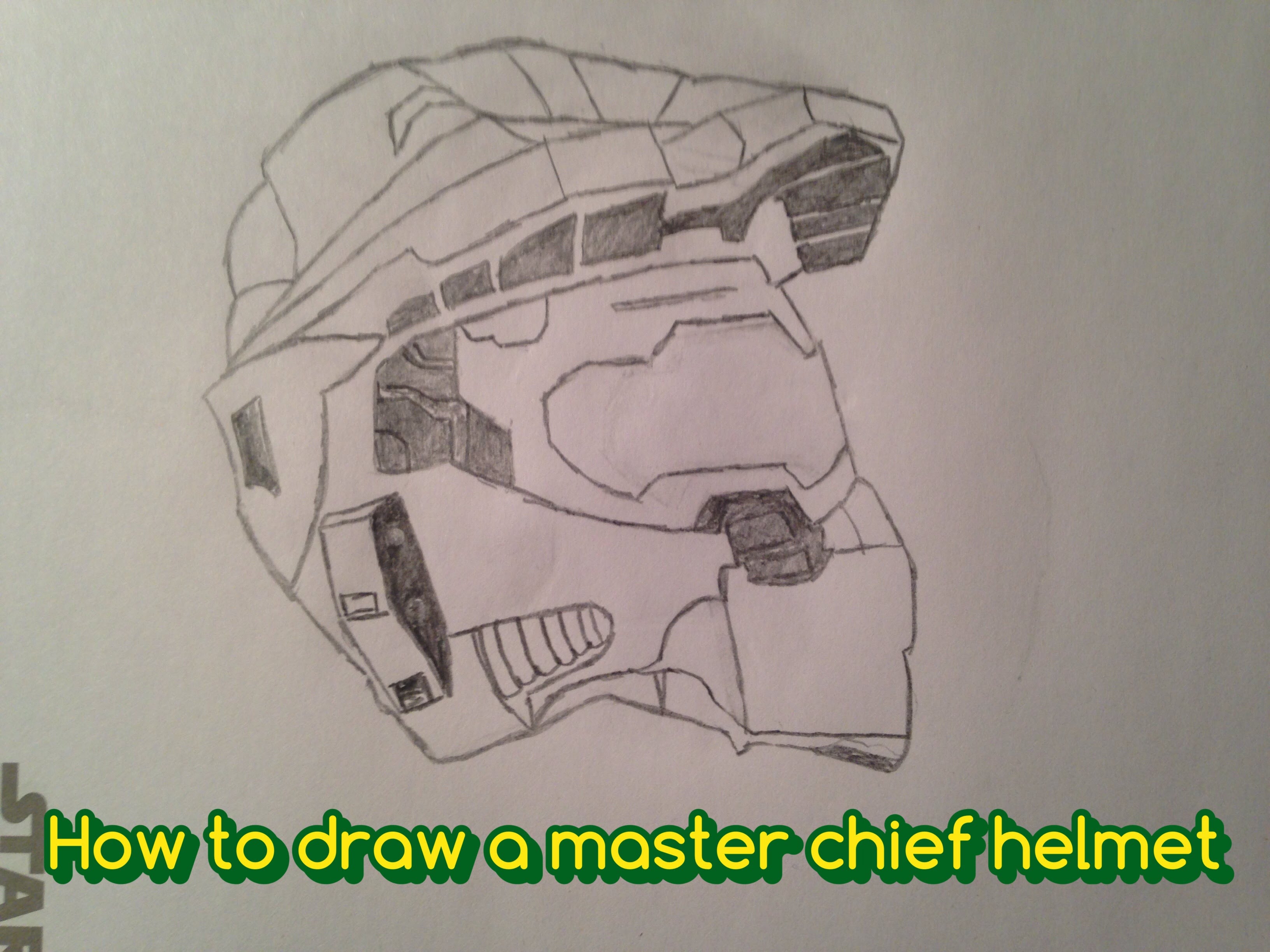 3264x2448 How To Draw A Master Chief Helmet - Master Chief Helmet Sketch