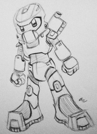 336x465 Late Night Sketch Master Chief Art Of The Monkey - Master Chief Helmet Sketch