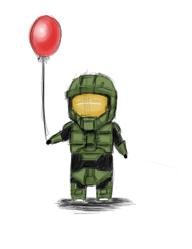 638x825 Master Chief Chibi Kinocafe - Master Chief Sketch